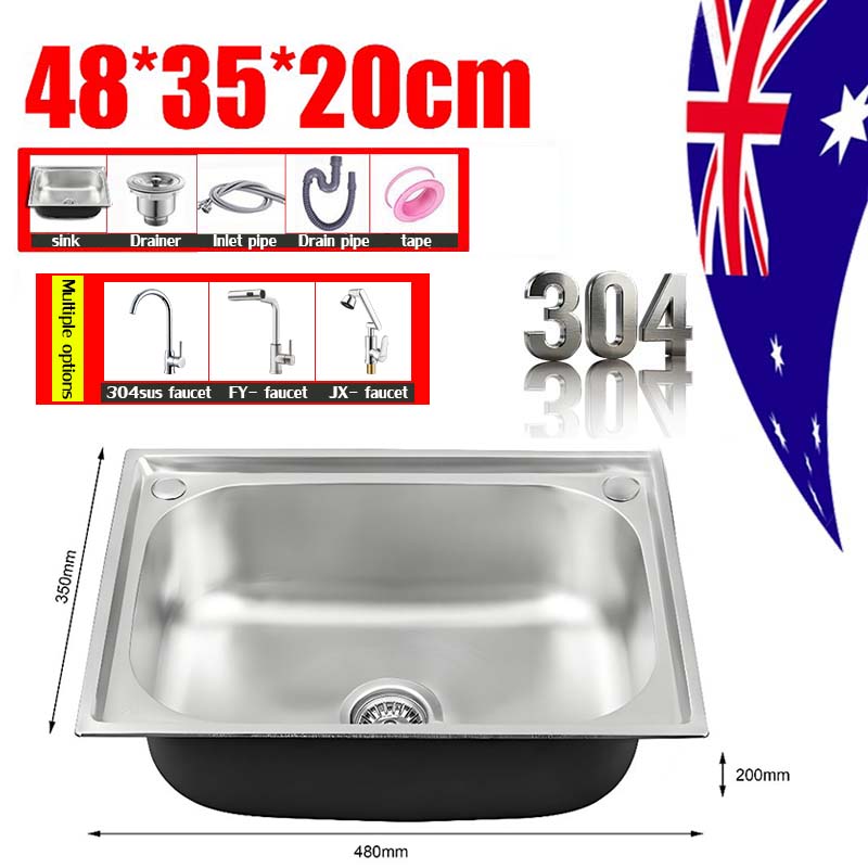 [2026 NEW ]304 kitchen sink Embedded Installation-free 75/100/120CM ...