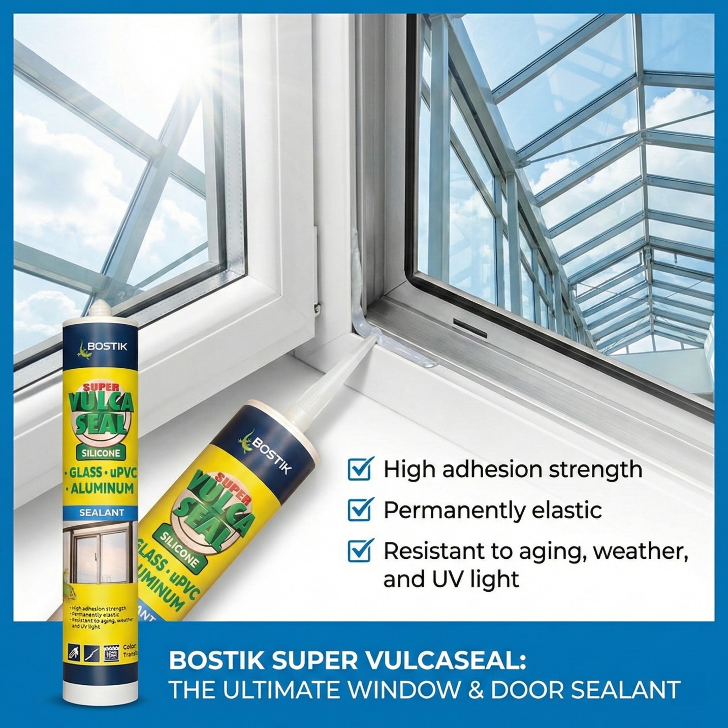 Buy 3 Bostik Super Vulcaseal Glass, uPVC, Aluminum 300ml Get 1 FREE ...