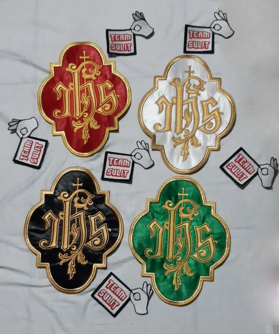 Lithurgical jhs JHS jesus Iesus Hominum Salvator emblem holy pray ...