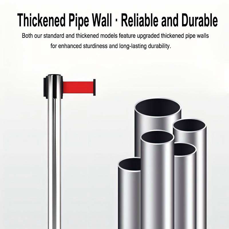 Crowd Control Stanchion Barrier Retractable Stanchion Post with 2m Red ...