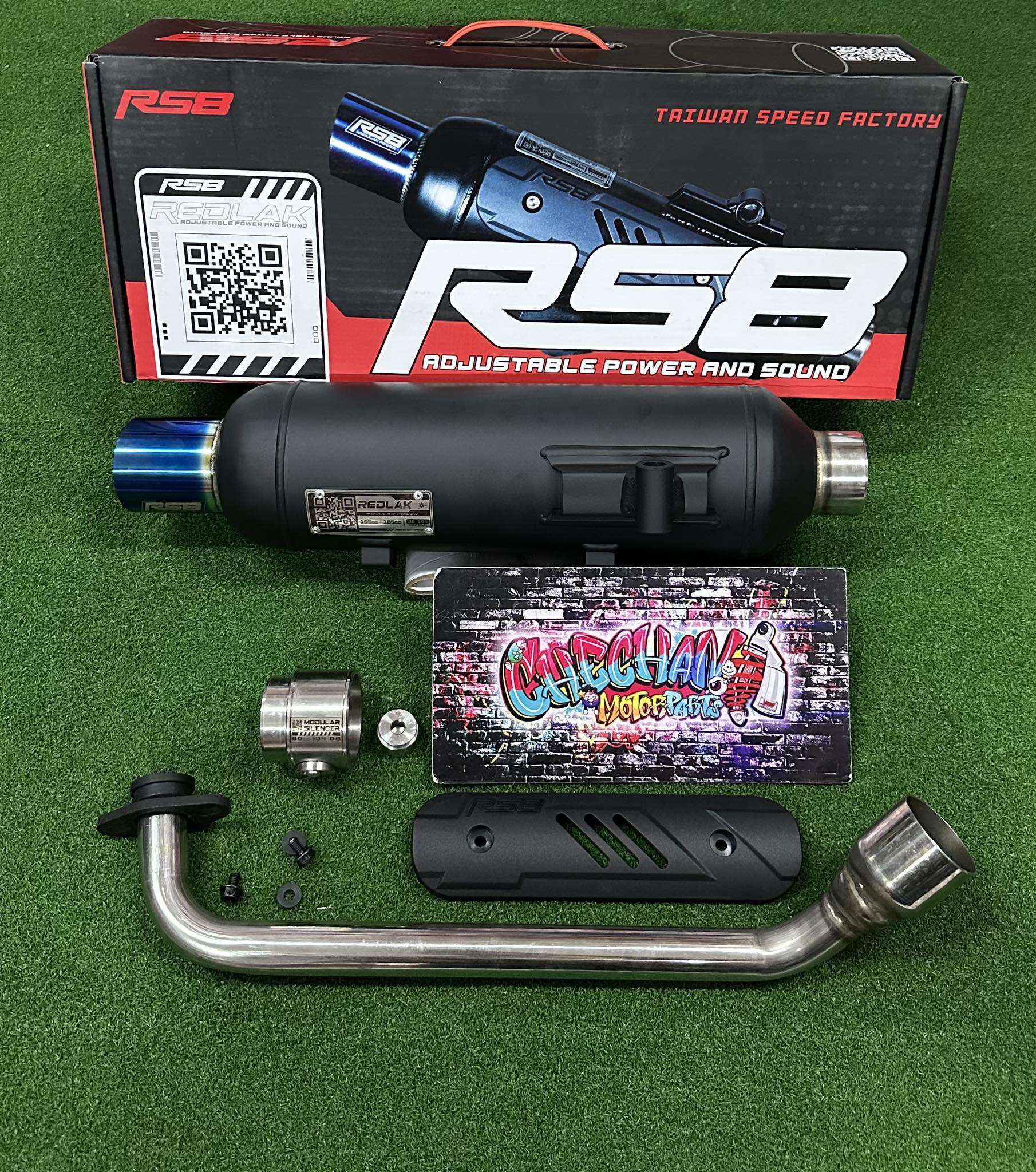 RS8 REDLAK POWER PIPE AEROX V3 / AEROX V2 / NMAX V2 PLUG AND PLAY ...