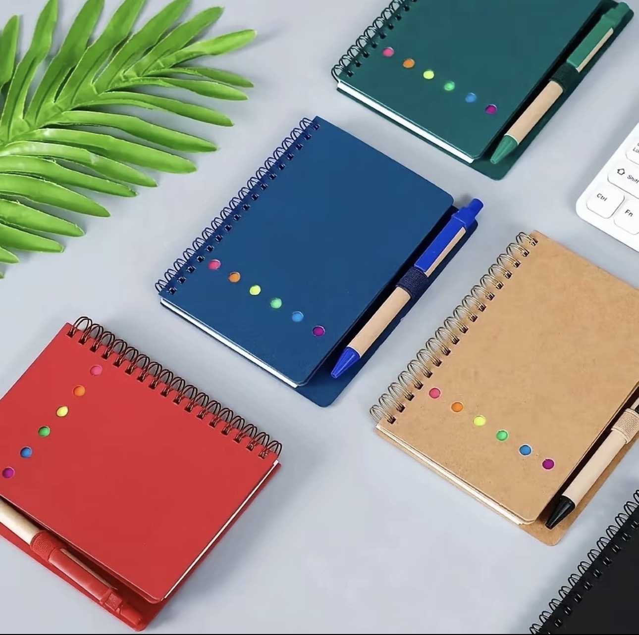 GOODAY A6 Spring Notebook with Ballpen Sticky Notes Memo Pad School ...