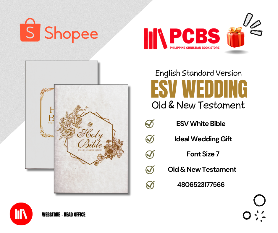 PCBS ESV Wedding Gift Bible Personal Size (FLORAL WHITE/POINT TYPE 6.5 ...