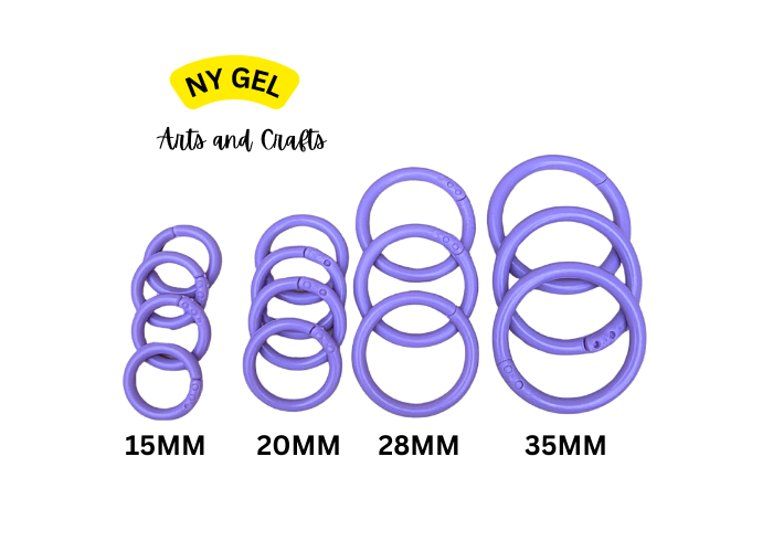 Multipurpose Plastic Loose leaf Rings Assorted Colors Bookbinding Rings ...