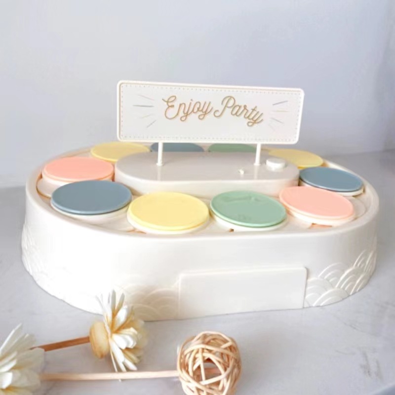 Rotating Dessert Display Stand With Music 360° Automatic Rotating ...