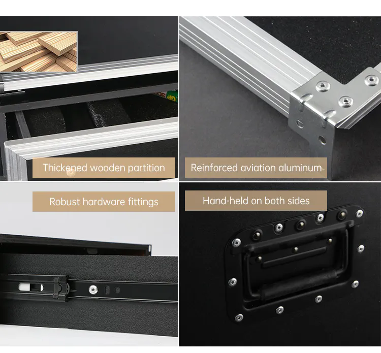 12U Flight Case Power Amplifier Rack Empty Cabinet with Door Rack with ...