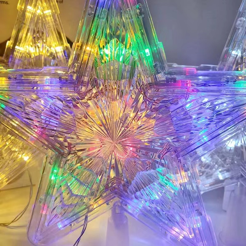 Christmas tree top star Christmas decoration five-pointed star tree top ...