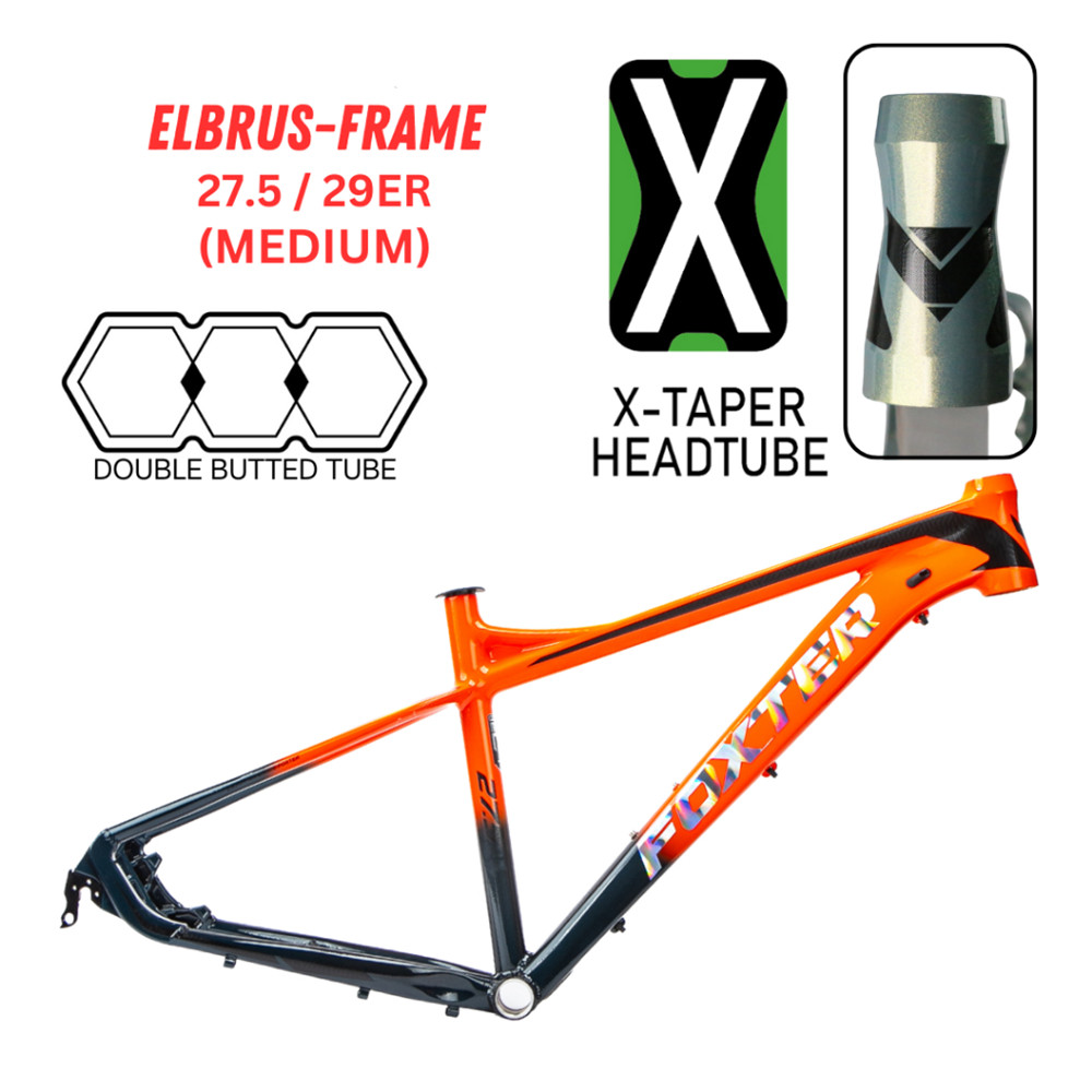 FOXTER Mountain Bike Frame High Alloy Heavy Duty Bicycle Frame 27.5 and ...