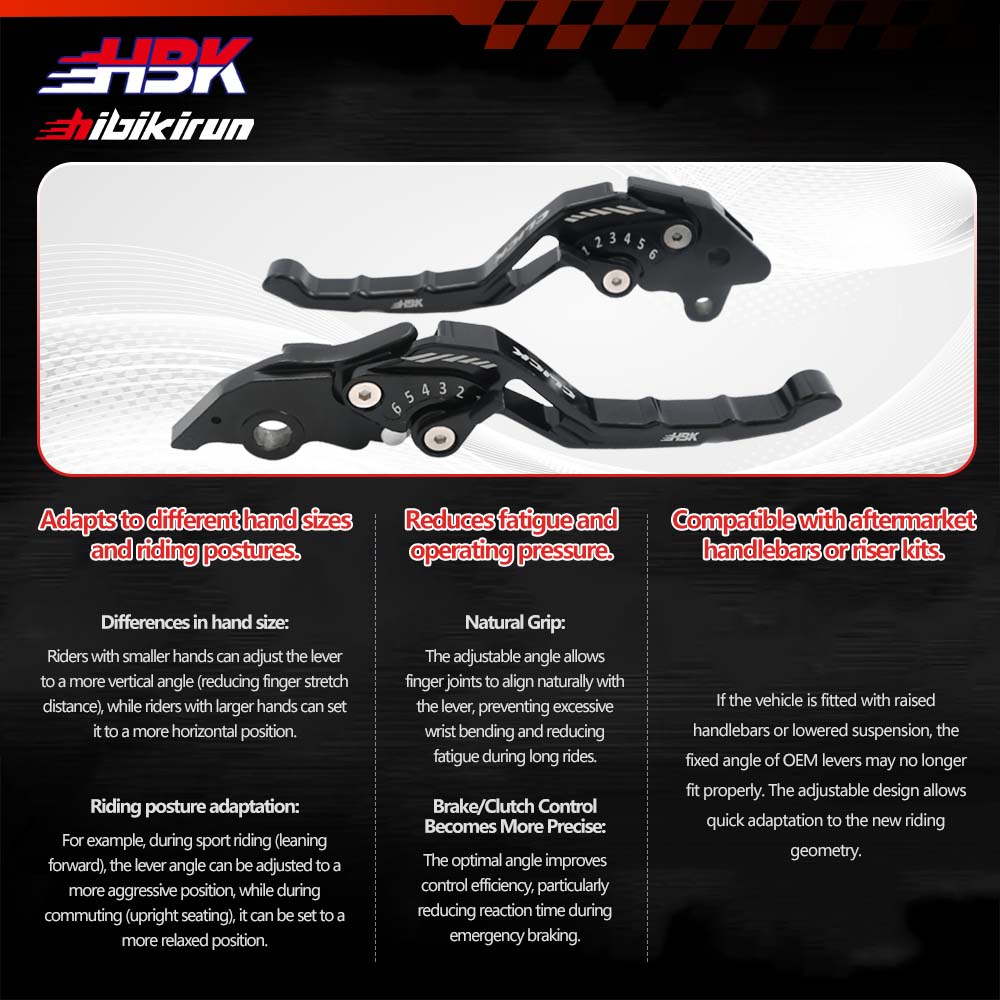 【COD】HBK CLICK V2 / CLICK V3 COMBI CNC ALLOY BRAKE LEVER SET FOR HONDA ...