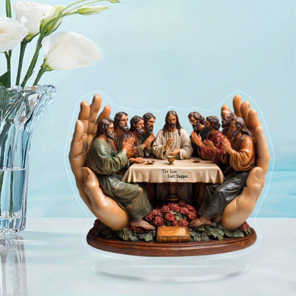 2D Acrylic Christian Decor – Nativity, Holy Family & Last Supper Table ...