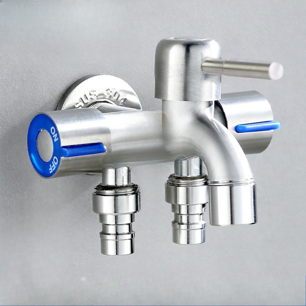 304 Stainless Steel Three Tap Multifunctional Three Way Tap For ...