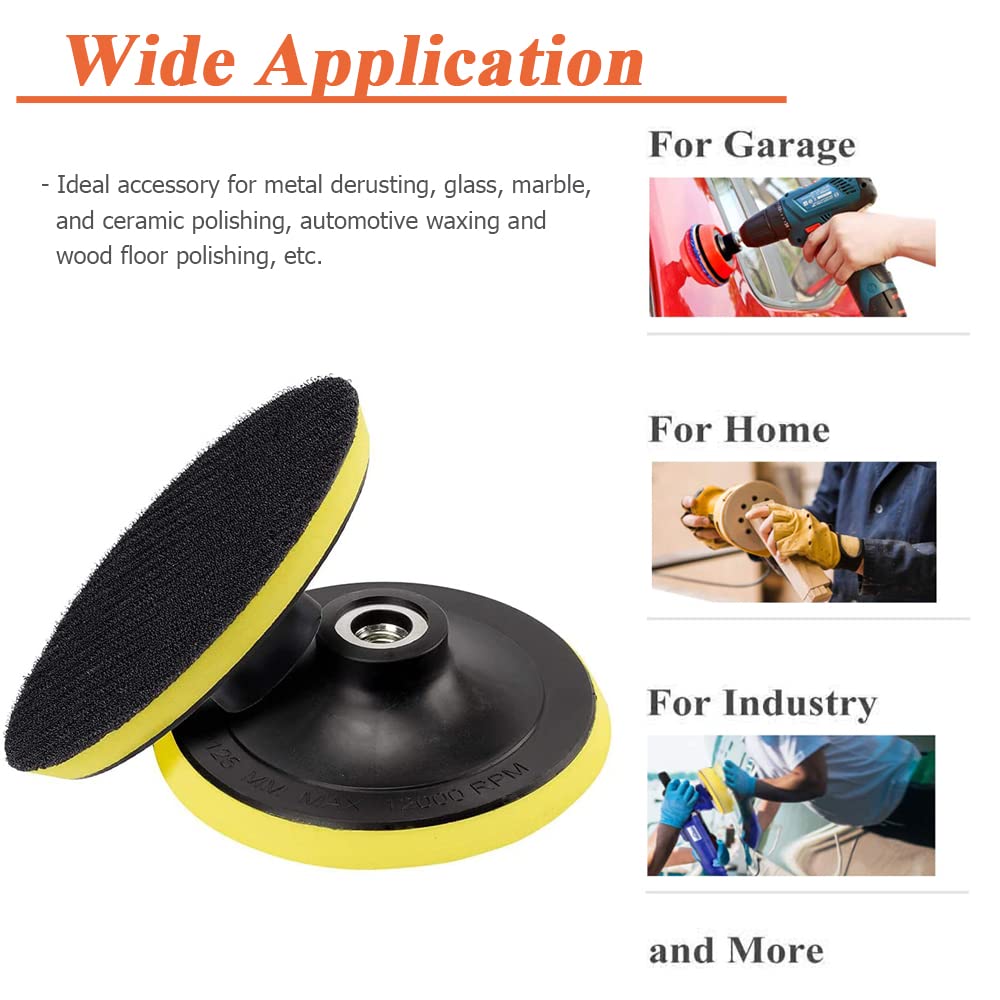 Backing Pad 4 inches 100mm Hook and Loop M10 w/ Drill Adaptor Sanding ...