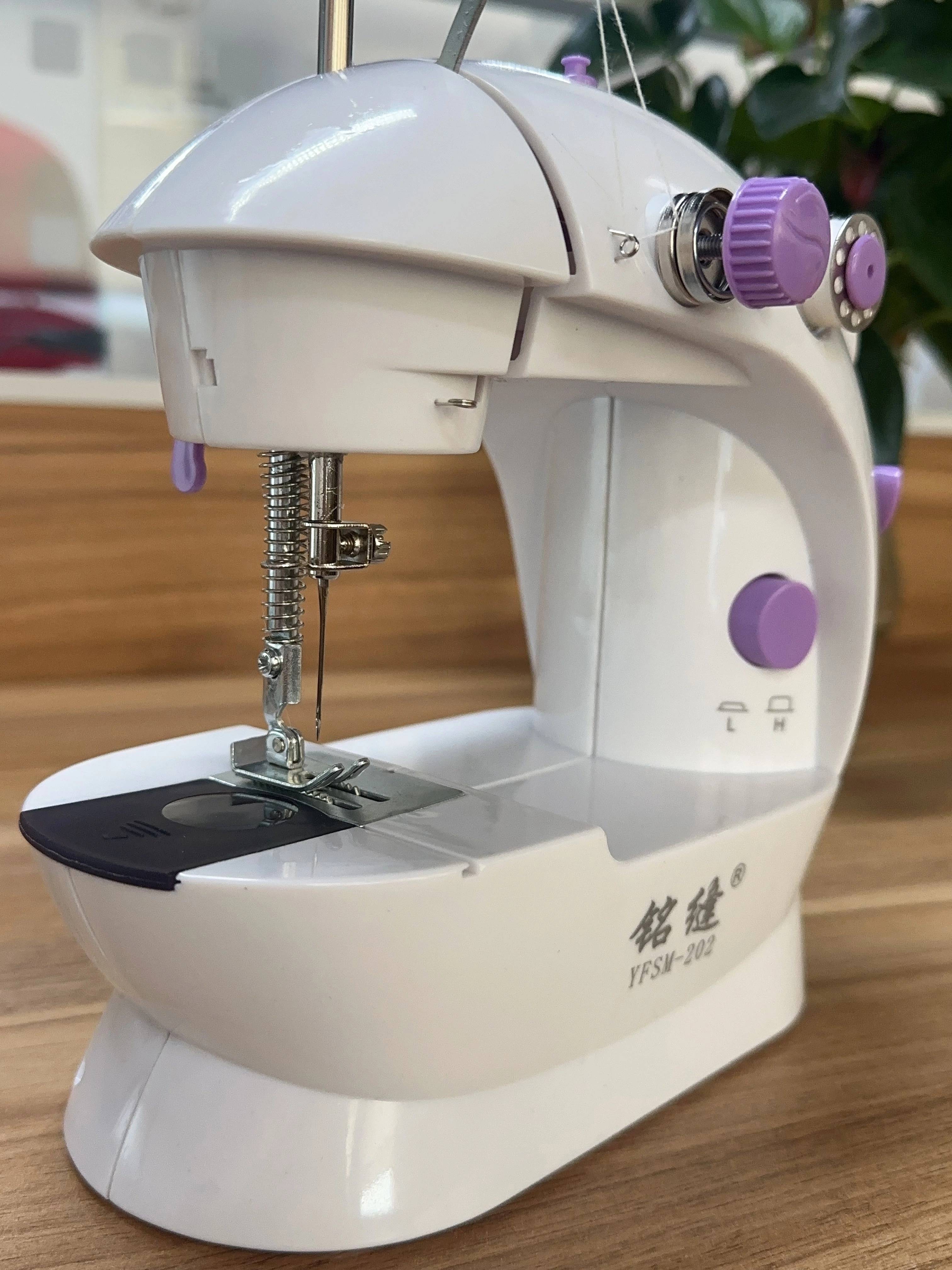 CCQ Mini Electric Sewing Machine - Double Thread 2-Speed - Compact and ...