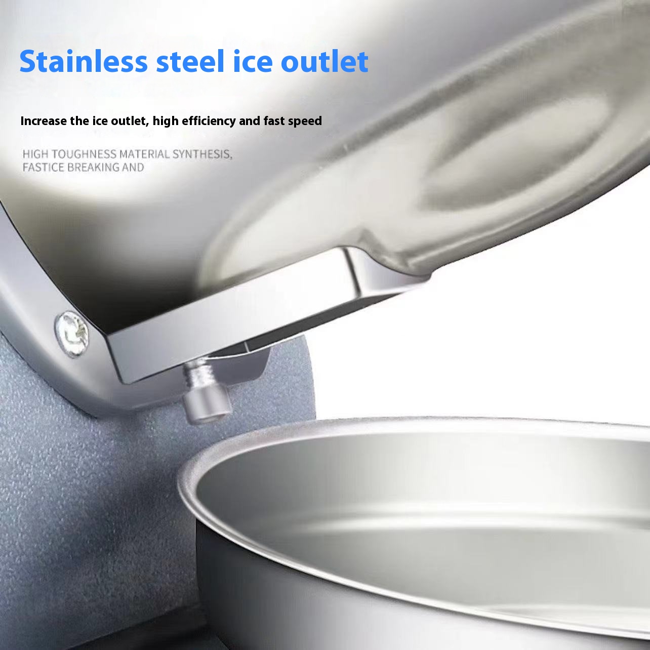 [4 Blade] Electric Ice Crusher Heavy Duty Stainless Steel Quickly Crush ...