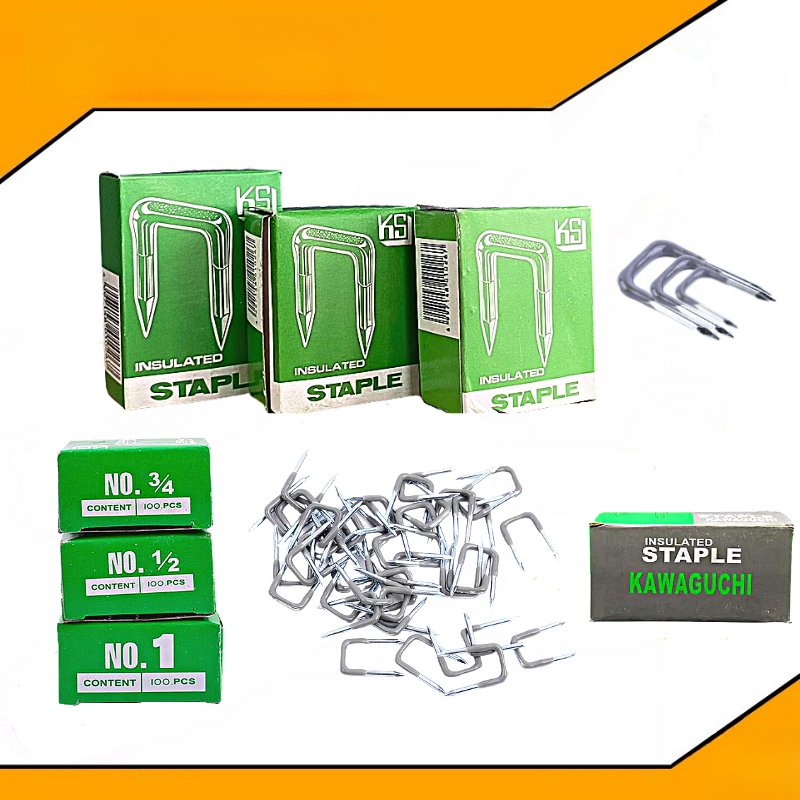 Staple Wire Insulated for Electrical Wiring – Sizes 1/2