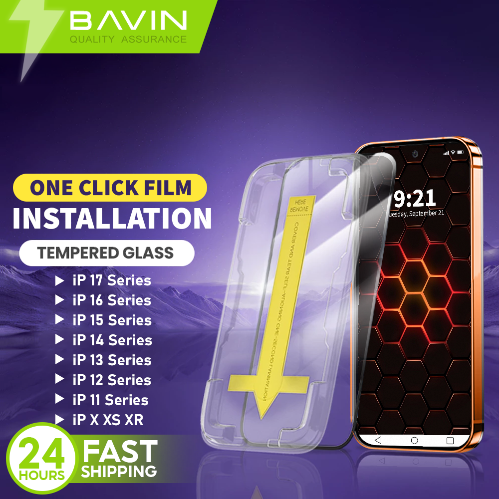 BAVIN Q3 One Click Series Screen Protector Tempered Glass Full Screen ...