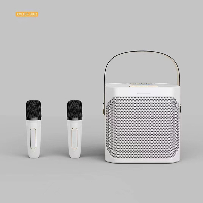 Portable 3D Stereo Wireless Bluetooth Karaoke Speaker with Dual ...