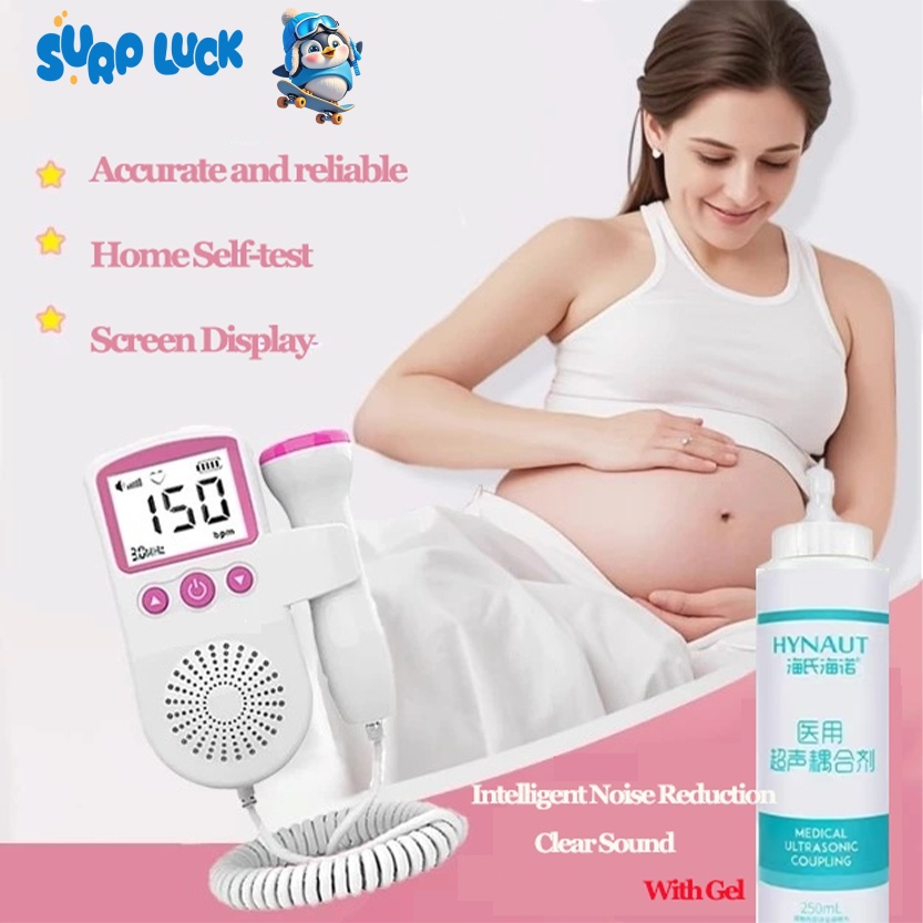 Surpluck Fetal Doppler Baby Heart Monitor Home Use Lcd Baby Heartbeat ...