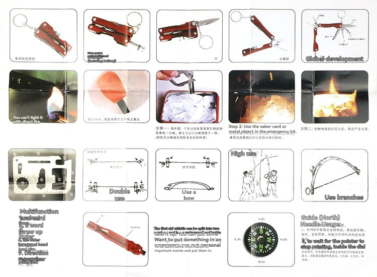 Multiple emergency rescue tools, insulation blankets, SOS rescue boxes ...