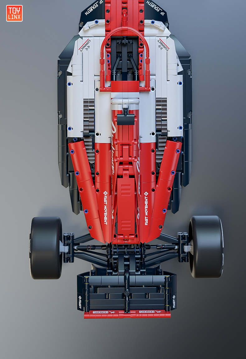 1:8 Scale Building Block Racing Car Toy, F1 Racing Car Building Block ...