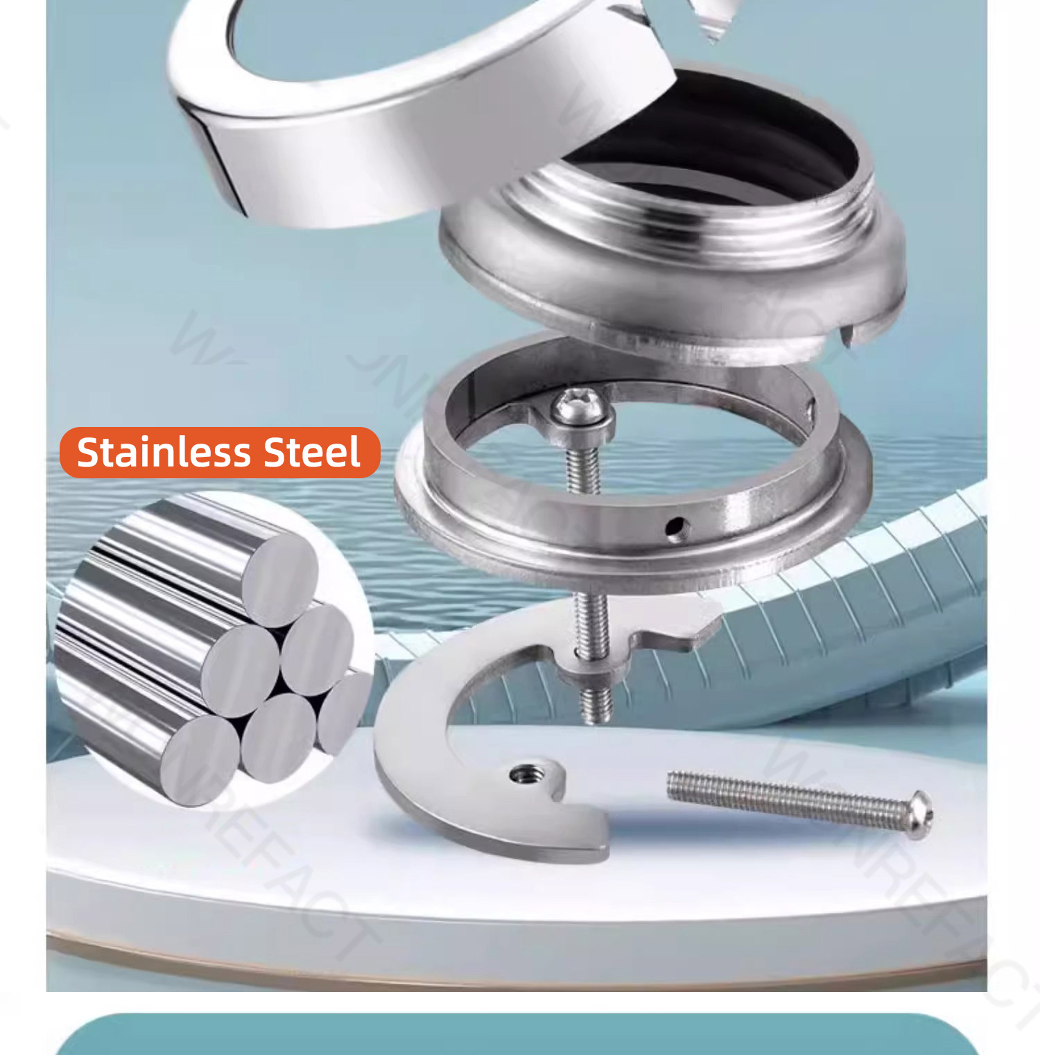 Faucet Fixed Base Nut Quick Fix Anti Loosening Hot And Cold Water ...