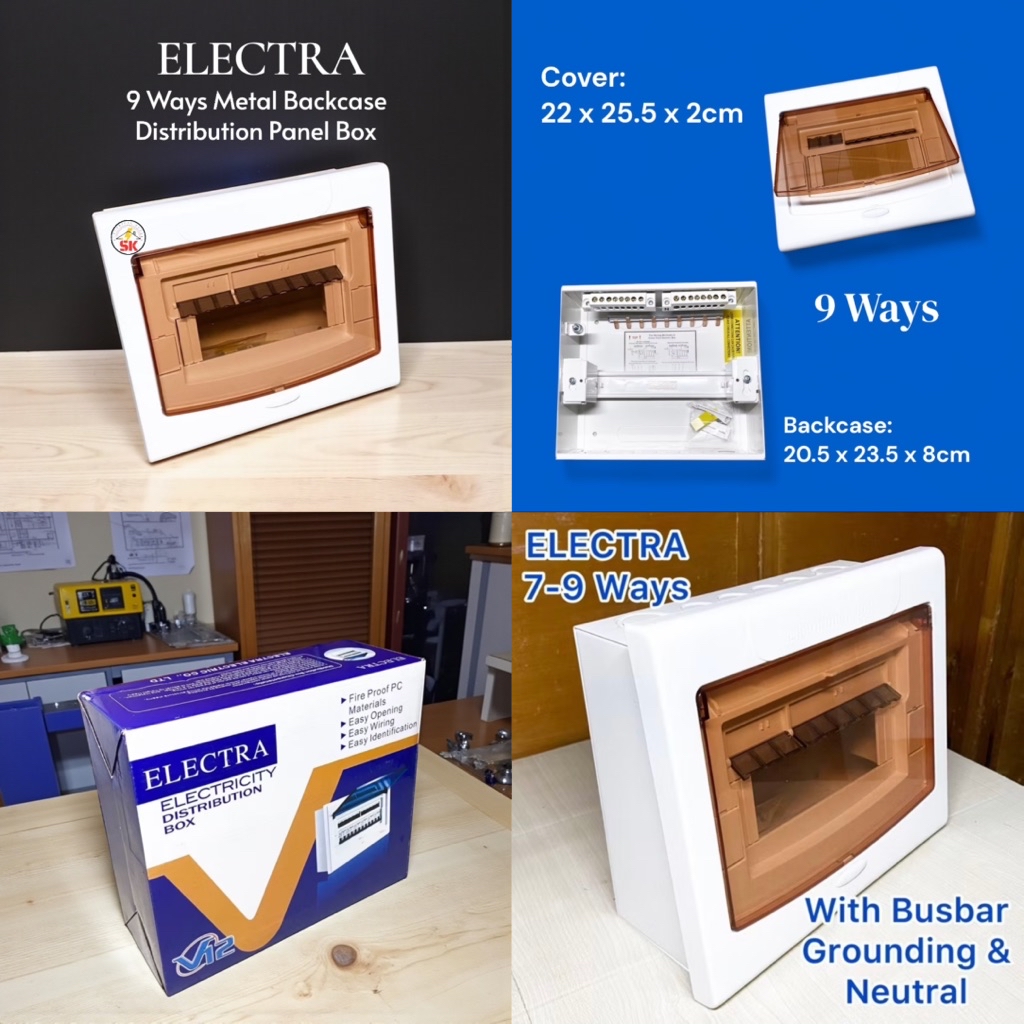 ELECTRA 6-16 Ways | Distribution Panel Box | Metal Backcase | Shopee ...