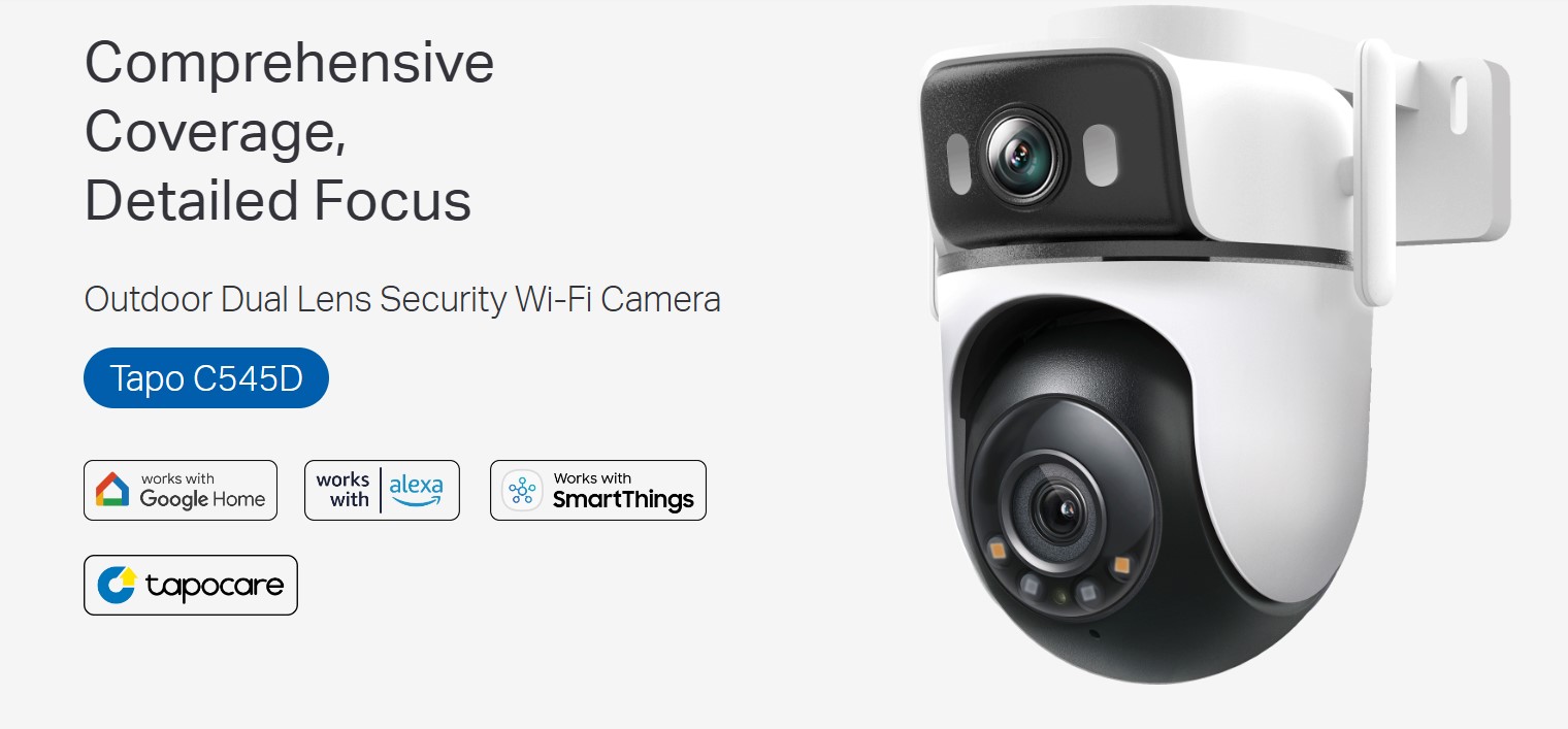 Tp-Link Tapo C545D Outdoor Dual Lens Security Wi-Fi Camera Note!!!SD ...