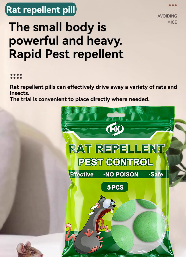 Rat Repellent Mothballs 5Pcs Rat Killer Powerful Rats Repeller Safe ...