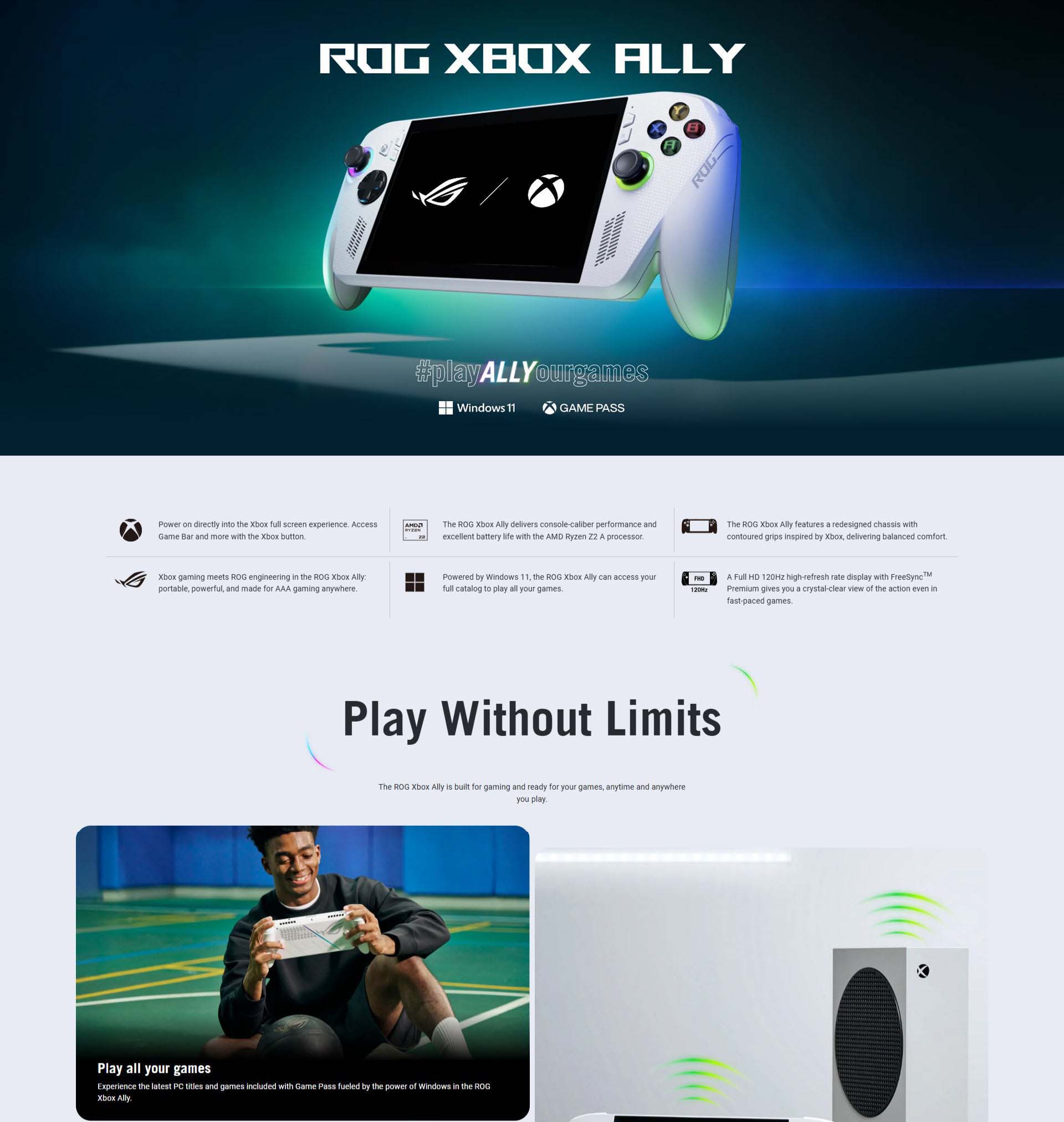 Asus ROG Xbox Ally RC73YA Gardenia White 7