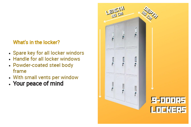 CALEB | Industrial 9-door Steel Locker in Matte White by Leapify Steel ...