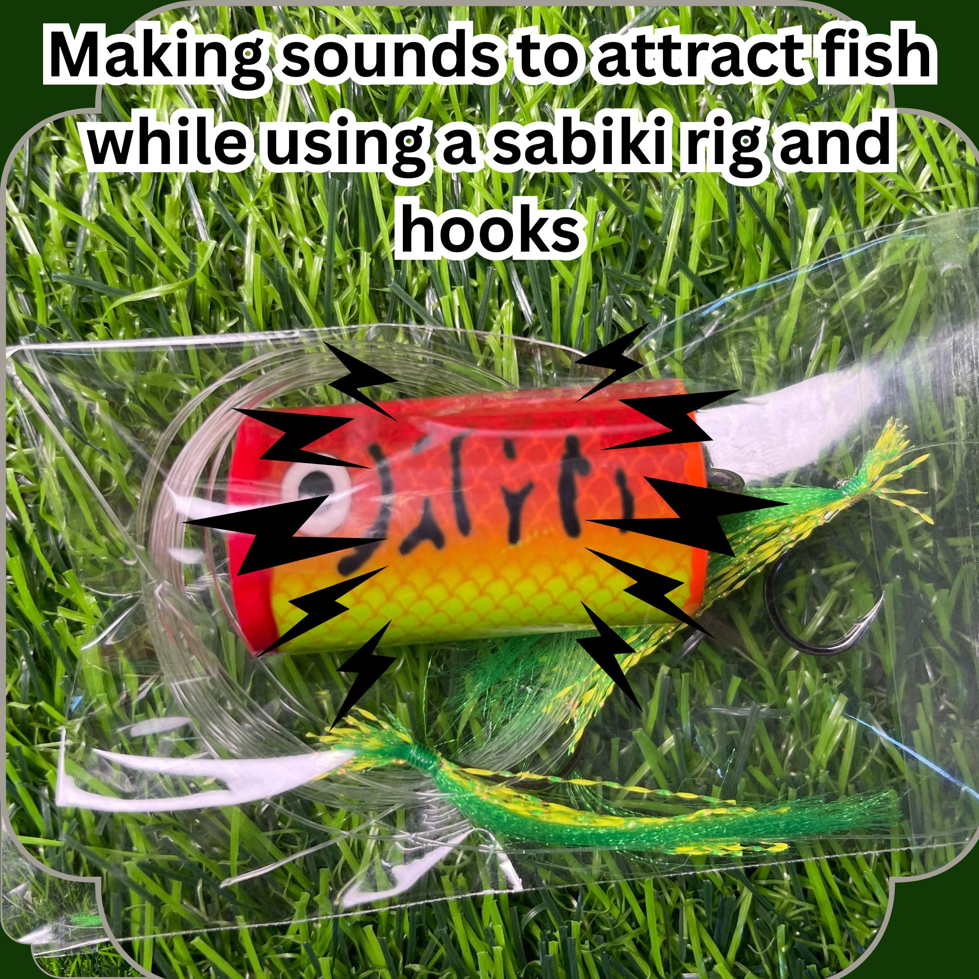 AngryRED sabiki rattler ( Ratter with Sabiki ) - Popper lure - toman ...