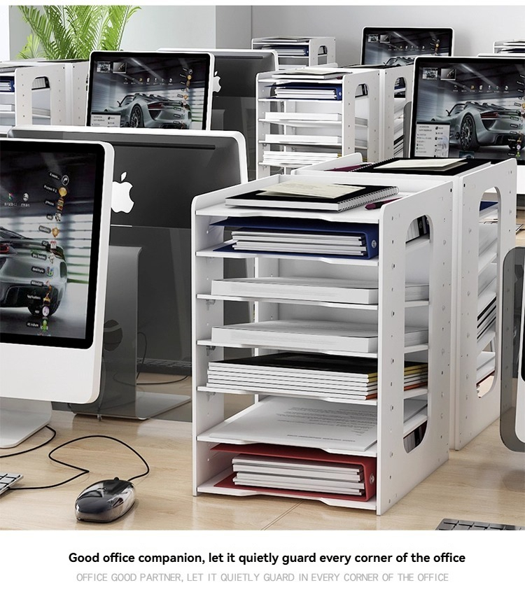 File rack multi-layer rack desktop file storage rack a4 data rack ...
