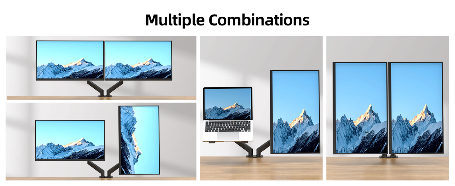 EXPOSE Monitor stand dual monitor mount for desk monitor riser portable ...