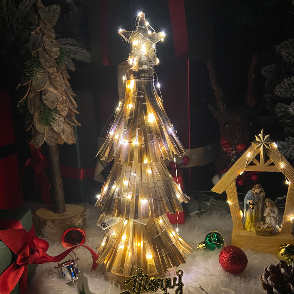 Rattan Christmas Tree Pentagram pillar Parol Native Rattan Handicrafts ...