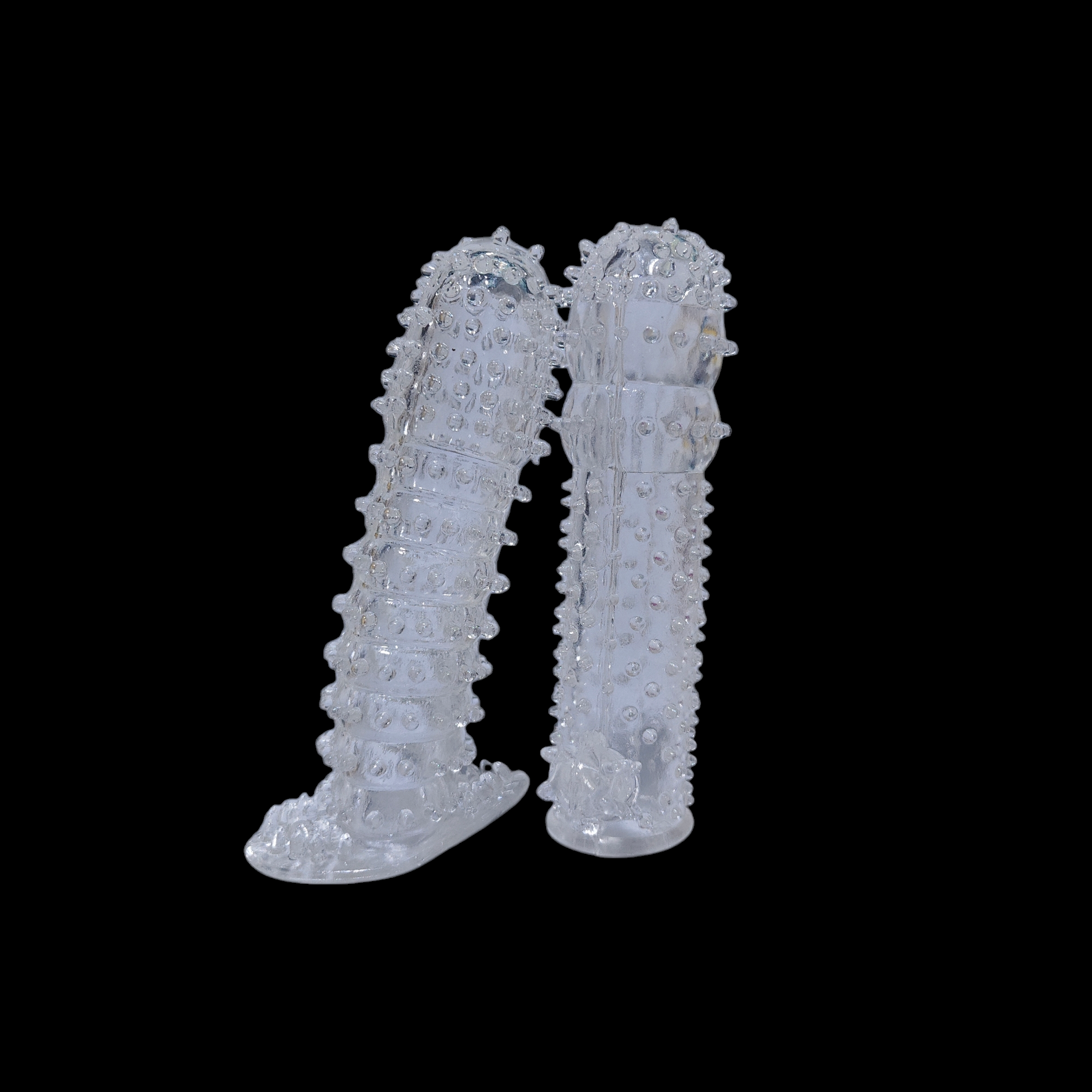 SC1120MM Washable Thick Spiky Condom Reusable Sleeve Soft Textured ...