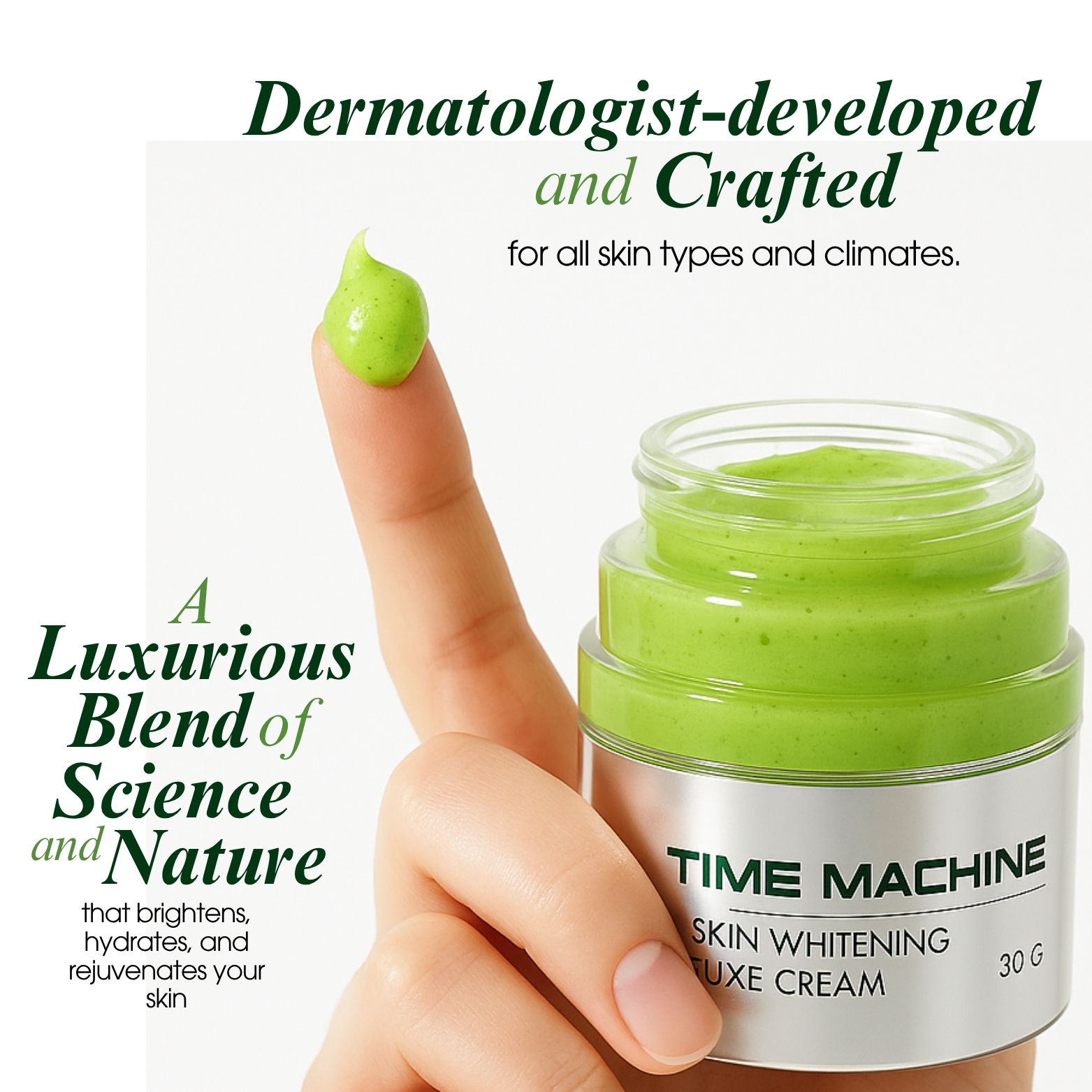 Time Machine Skin Whitening Luxe Cream 30g – Brightening, Anti-Dark ...