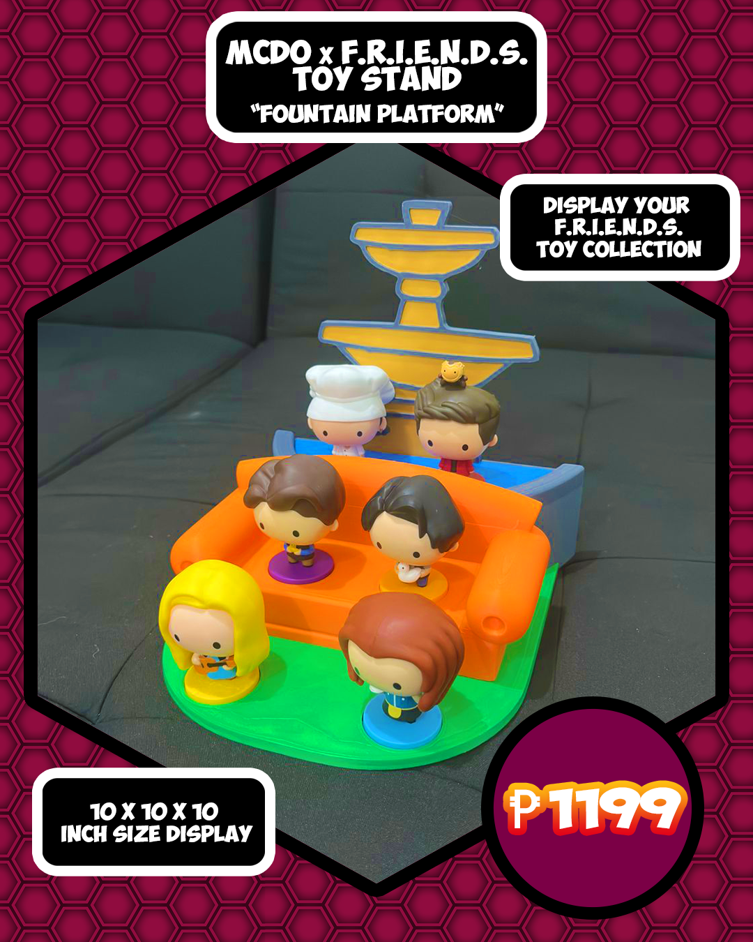 FRIENDS Toy Collection Stand Display for your Friends Toys | Shopee ...