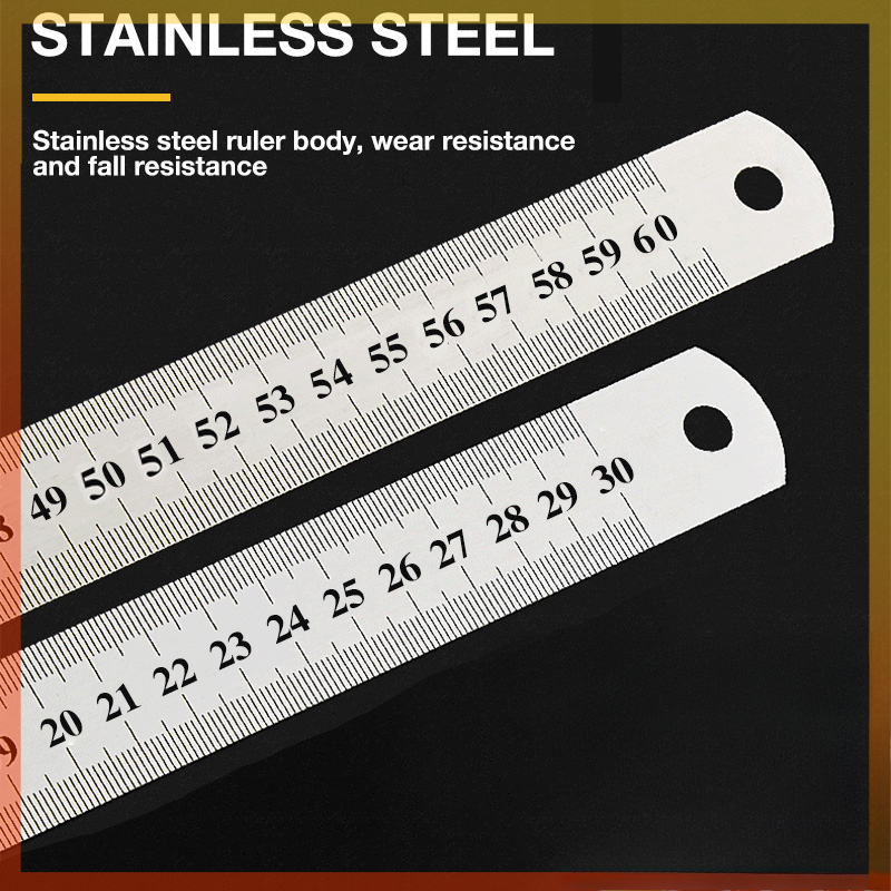 Stainless Steel Measurement Ruler 30–60cm | Shopee Philippines