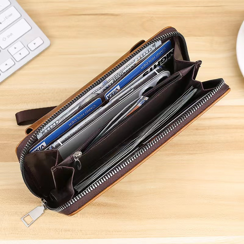 HYM SHOP#8036 Men's Long Wallet Multi Card Holder Cash Purse Clutch Bag ...