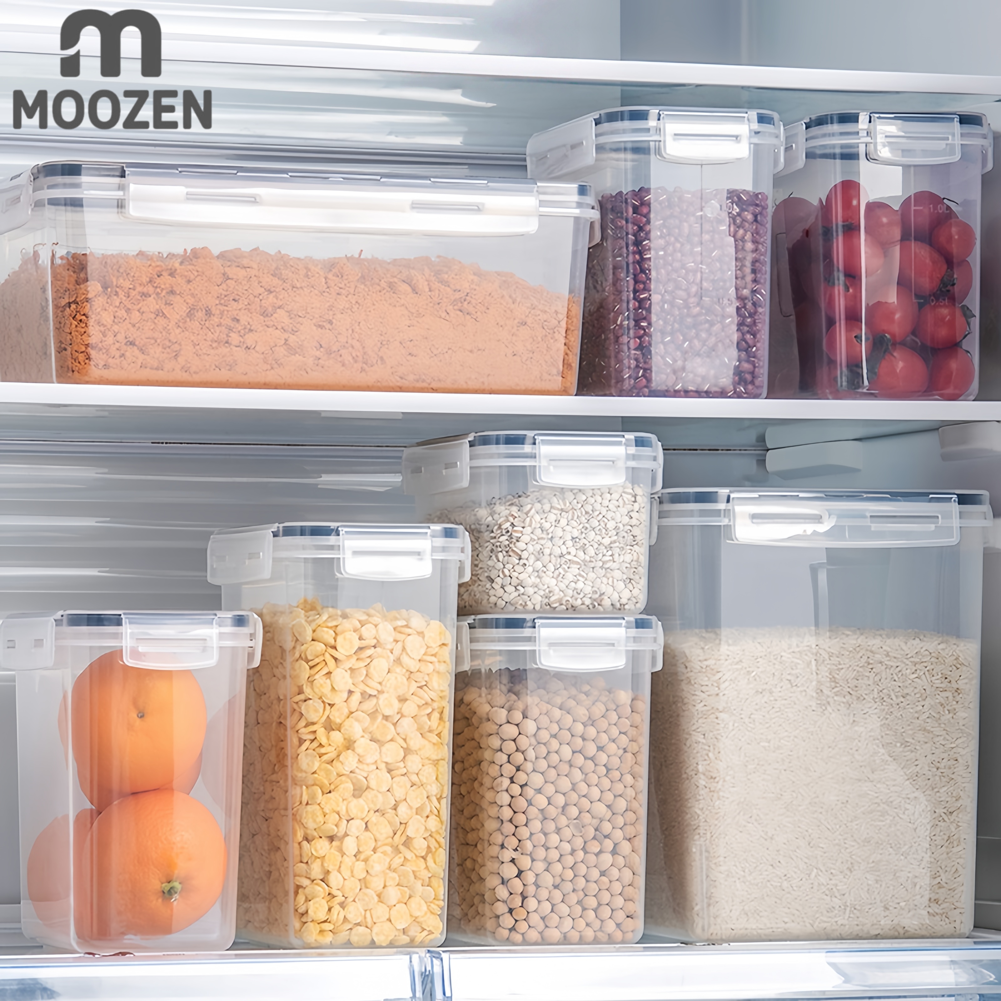 MOOZEN | Clear Airtight Food Keeper| Klaro BPA-Free Plastic Container ...