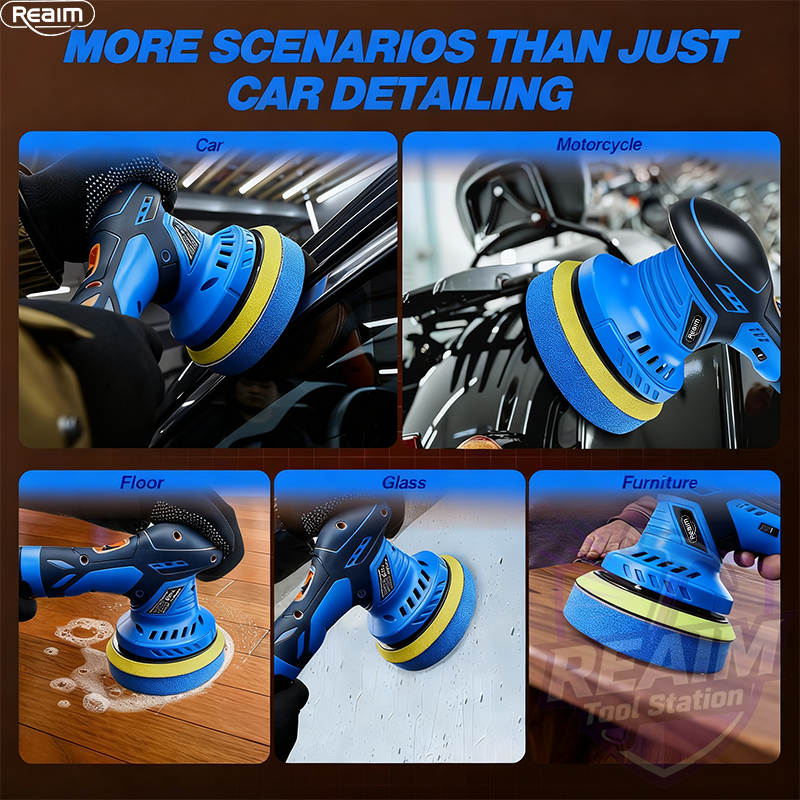 REAIM Portable Buffing Machine Polisher 380W/580W Polisher Buffing ...