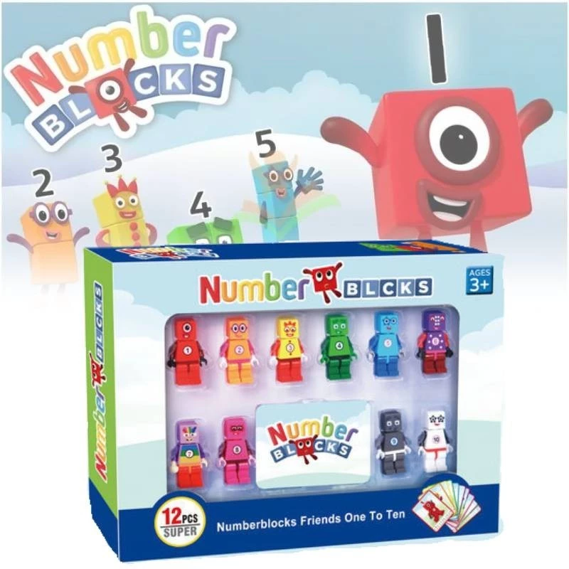 Numberblocks Action Figures Model Children's Building Block Toys And ...