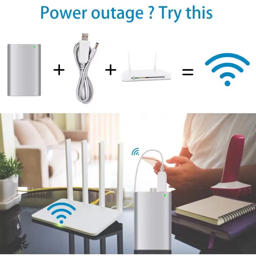WIFI Router Powerbank Adapter 5V to 12V | Step-Up Booster Cable for ...