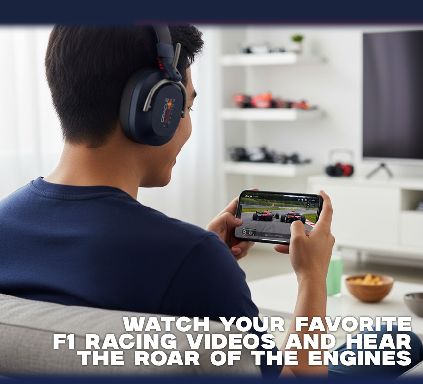 Oracle Red Bull Racing 100 Bluetooth Foldable Headphones By Spoyl Store ...