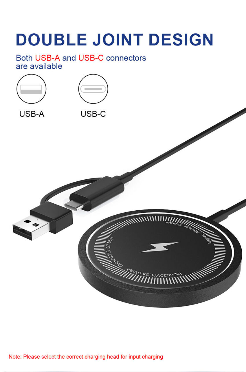 Wireless Charger 30W Fast Charging Magnetic Supports Apple / Android ...