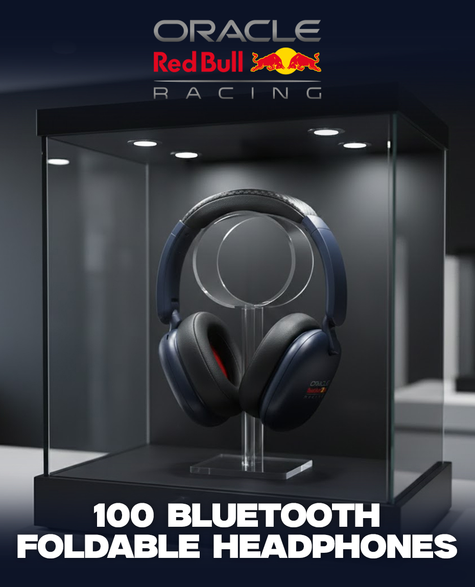 Oracle Red Bull Racing Wireless Bluetooth Headphones Navy Premium Sound ...