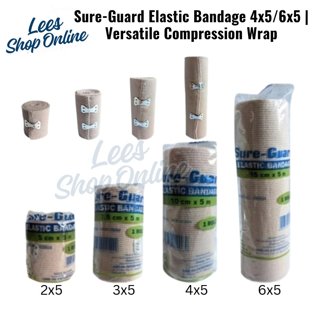 (Lees) Sure-Guard Elastic Bandage 4x5/6x5 | Versatile Compression Wrap ...
