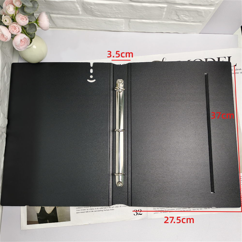 A4/Long Ring Binder With Strap 3Ring Arch File Binder Loose Leaf File ...