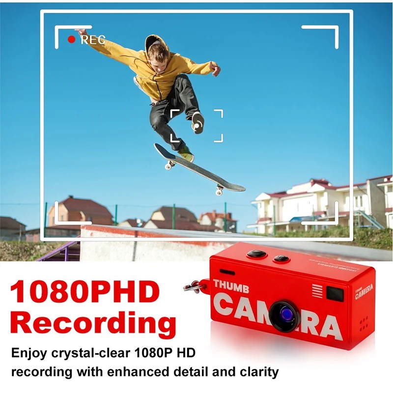 G6 Mini Thumb Camera Keychain 1080P HD Recording LED Flash Outdoor LED ...