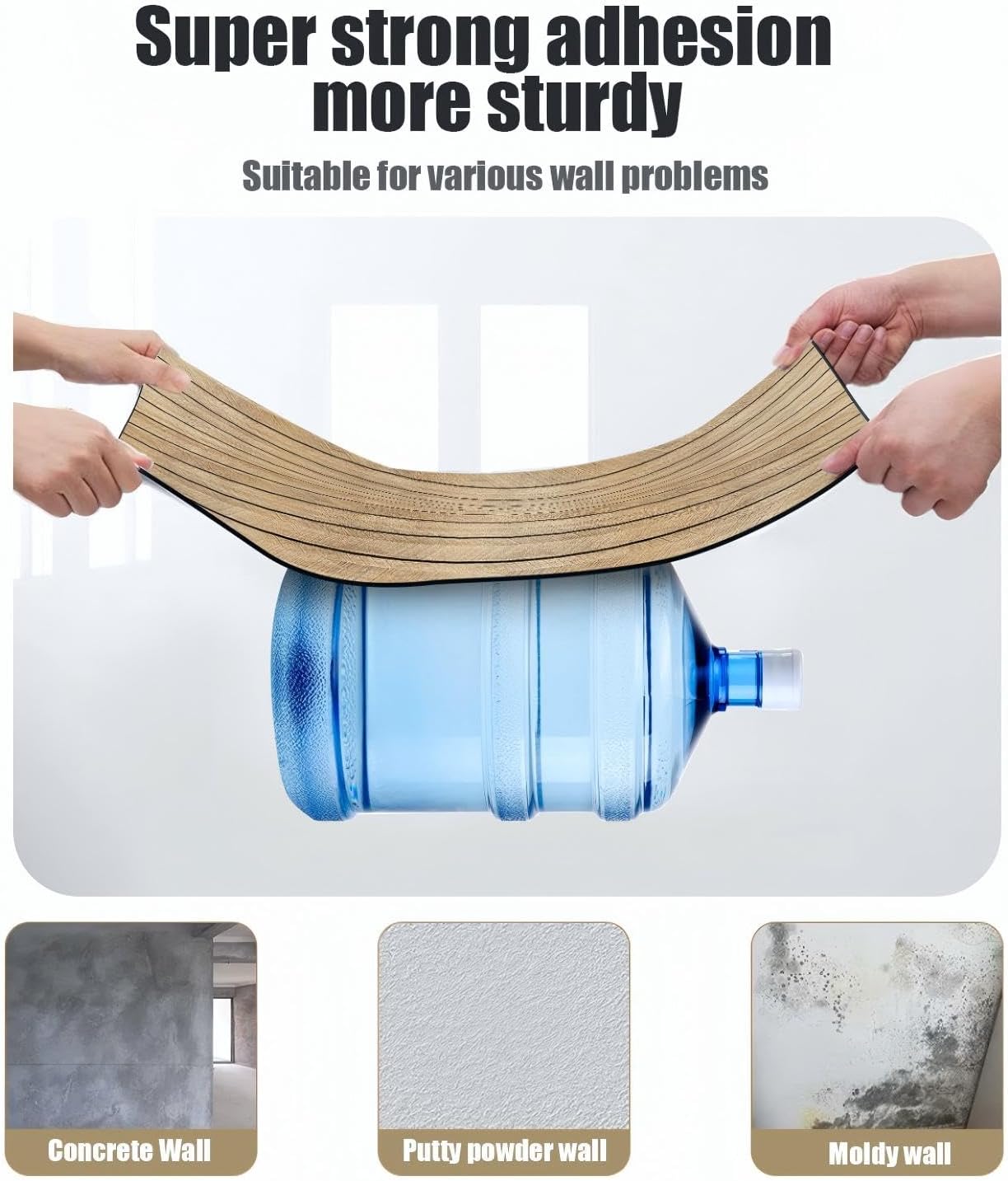 Jacksun Wall Panel Wall sticker PVC 300x60CM Self Adhesive Waterproof ...